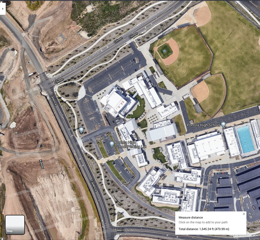 google maps screenshot of my school