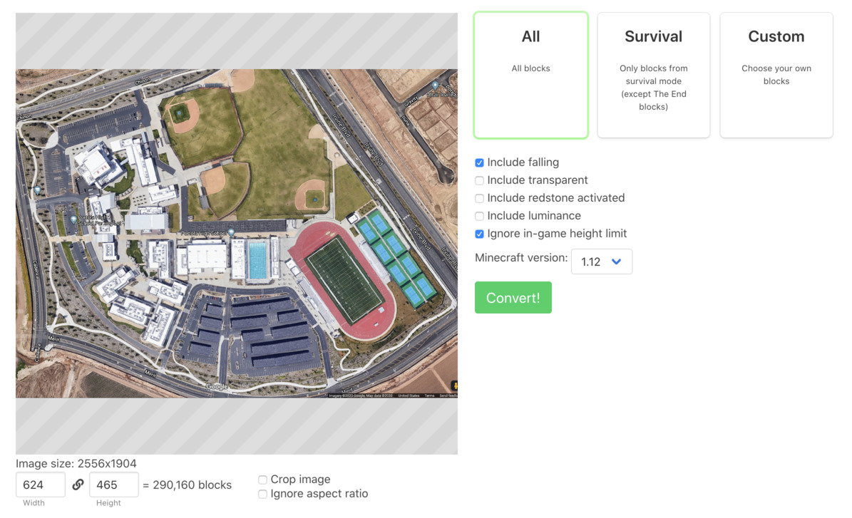 Building 1:1 Scale Minecraft Replicas with Google Maps